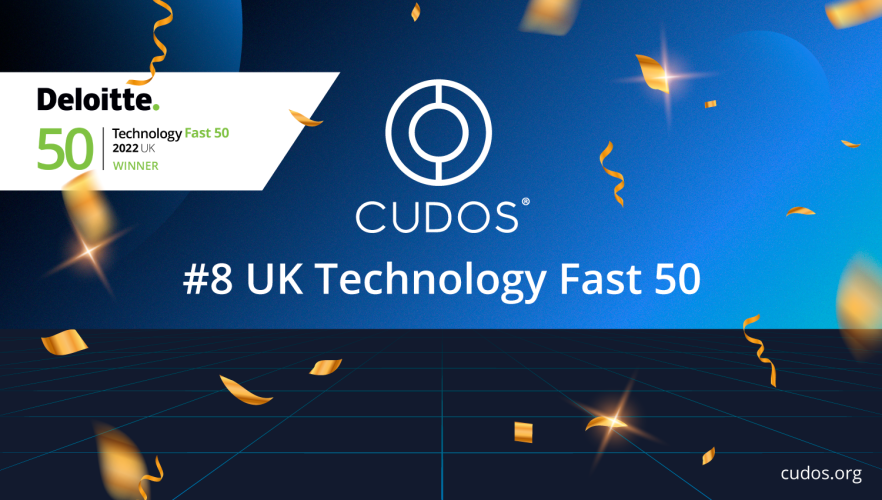 احتلت Cudos المرتبة الثامنة في Deloitte's Technology Fast 50 UK 2022