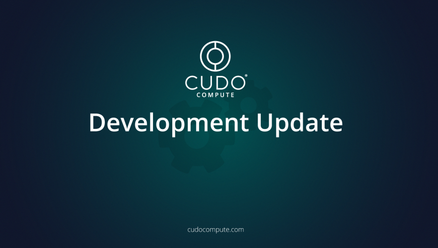 تحديث تطوير CUDO لشهر أبريل 2023
